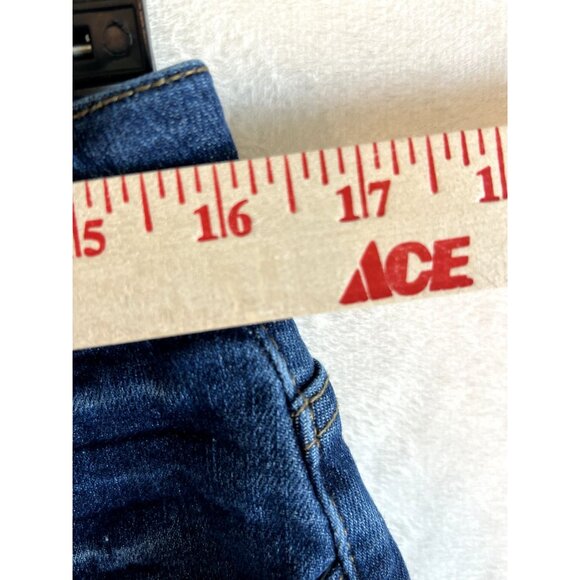 Judy Blue Jeans Women's 16W Skinny Fit Stretch Dark Wash Solid Fly Zip JB88113 - Picture 4 of 10